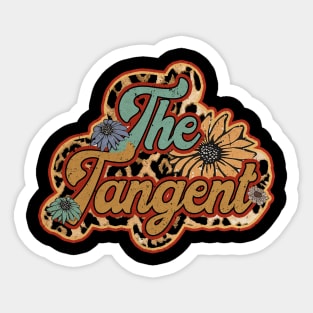 Tangent Proud Name Personalized Retro Flowers Beautiful Sticker